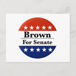 Cartão Postal Reeleita Sherrod Brown para o Senado dos EUA 2024