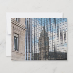 Cartão Postal Refletiu Gare de Lyon Clock Tower, Paris