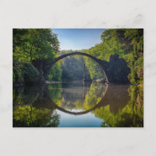 Cartão Postal Reflexão da ponte de arco legal