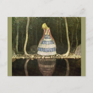 Cartão Postal Reflexão da Princesa na Piscina