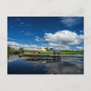 Cartão Postal Reflexão do Barco Turístico