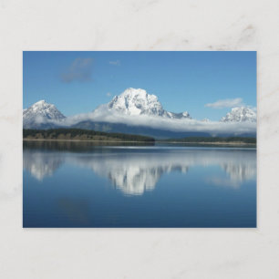 Cartão Postal Reflexão do Monte Moran em Grand Teton