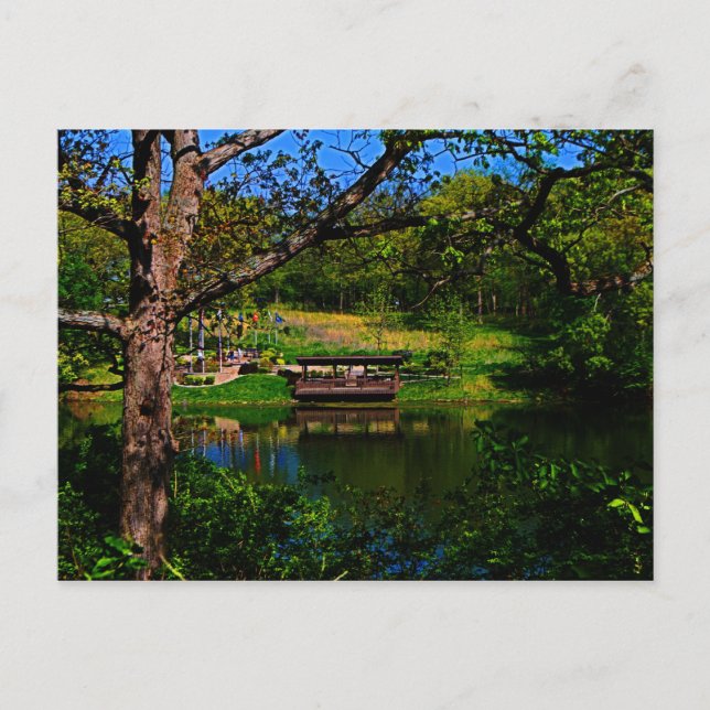 Cartão Postal Reflexão Em Todo O Cartão-Postal Do Lago (Frente)