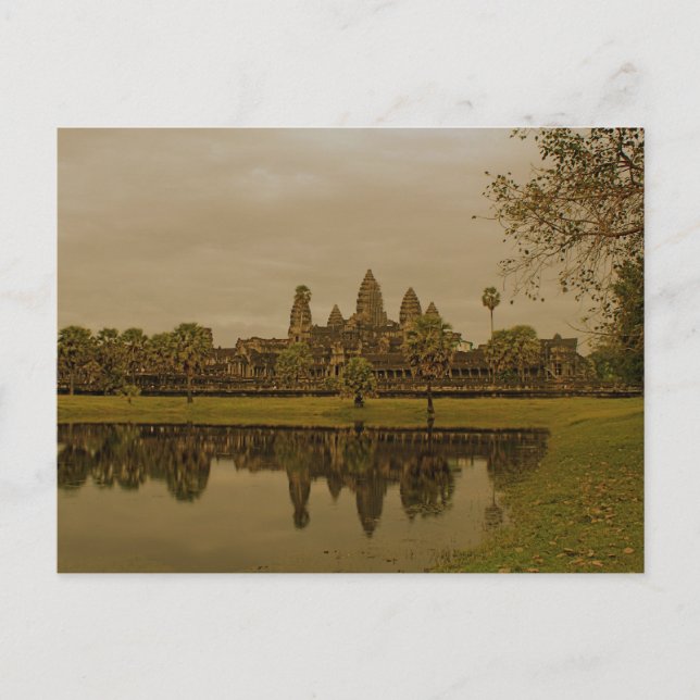 Cartão Postal Reflexões Angkor Wat (Frente)