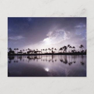 Cartão Postal Reflexões de luz na laguna