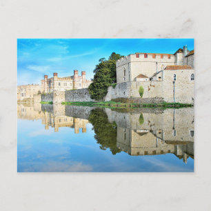 Cartão Postal Reflexões de um Castelo majestoso