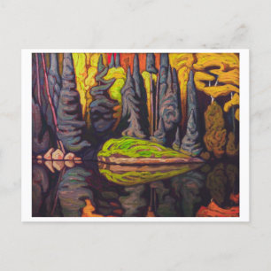 Cartão Postal Reflexões, lago de areia, Algoma   Lawren Harris  