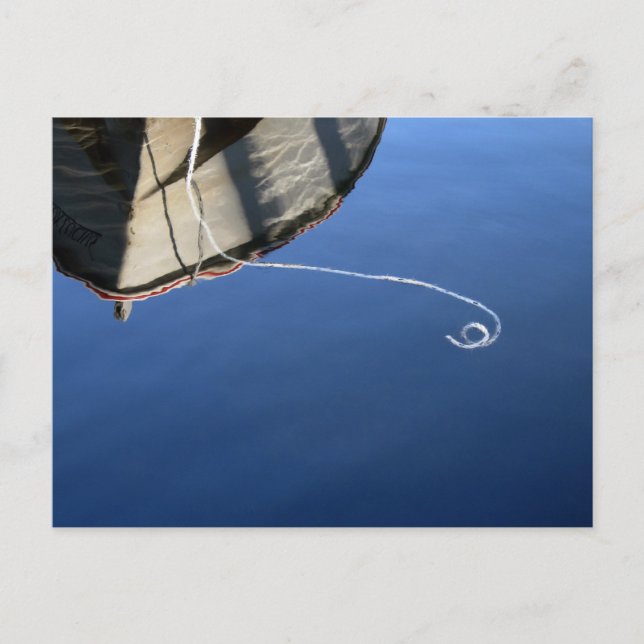 Cartão Postal Reflexões sobre o Barco: águas residuais (Frente)