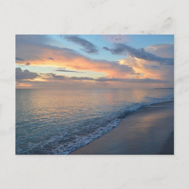 Cartão Postal Reflexões Sunset Na Água (Frente)