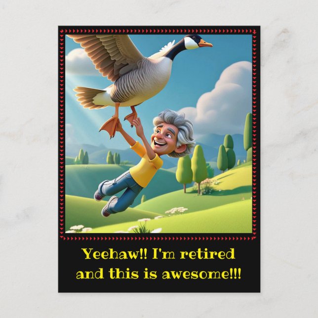 CARTÃO POSTAL " REFORMADO E FELIZ " (Frente)