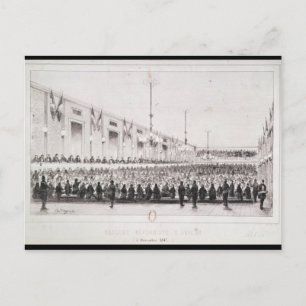 Cartão Postal Reformista Banquet em Amiens, 5 de dezembro de 184