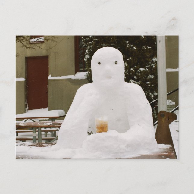 Cartão Postal Refrescimento a frio do gelo (Frente)