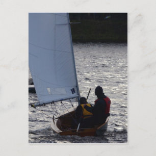 Cartão Postal Regata de veleiro de inverno
