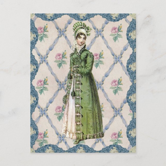 Cartão Postal Regency Lady in Green (Frente)