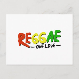 Cartão Postal Reggae One Love