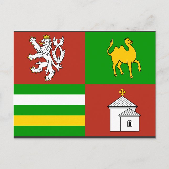 Cartão Postal Região Plzen, checo (Frente)
