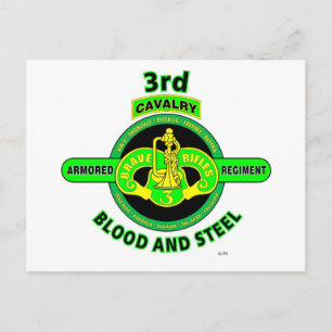 CARTÃO POSTAL REGIME ARMORED CAVALRY "BRAVE RIFLES"