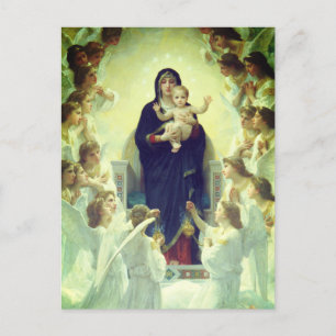 Cartão Postal Regina Angelorum - William-Adolphe Bouguereau