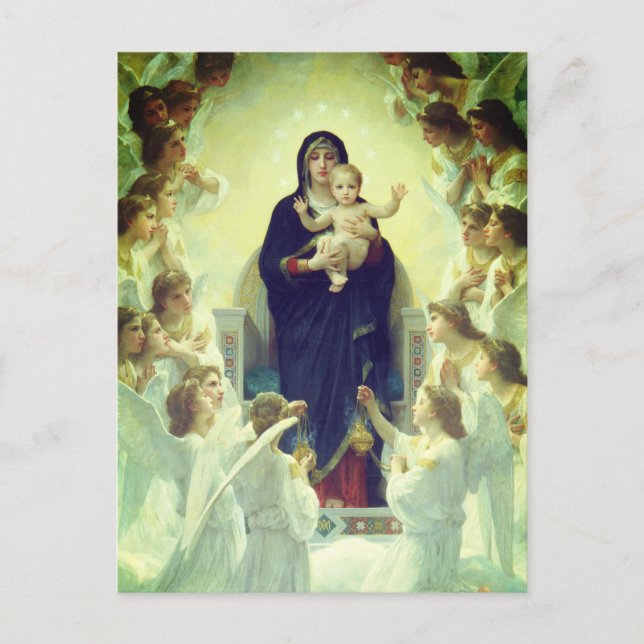Cartão Postal Regina Angelorum - William-Adolphe Bouguereau (Frente)