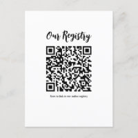 Registro de Casamento Minimalista Modern QR Code E