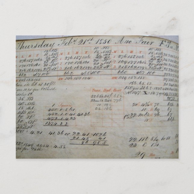 Cartão Postal Registro de FSt do Barclay Perkins 1850 (Frente)