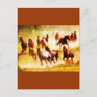 Cartão Postal Regra de Cowgirl