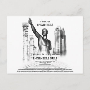 Cartão Postal Regra de engenheiros