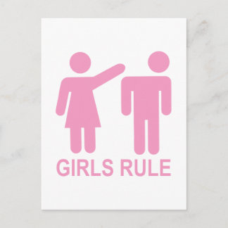 Cartão Postal Regra de Meninas