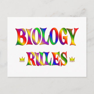 Cartão Postal Regras de Biologia