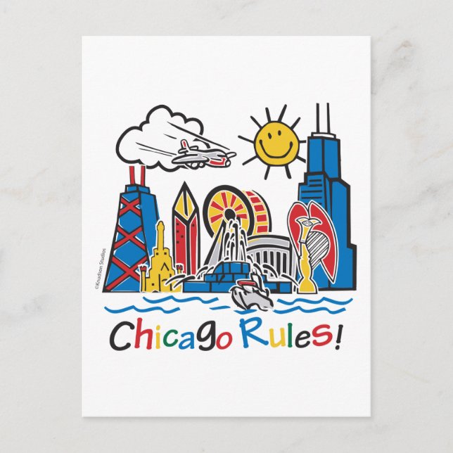 Cartão Postal Regras de Chicago (Frente)