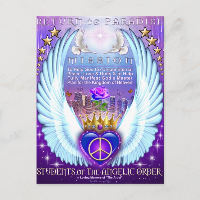 Cartão Postal Regresso à Missão do Paraíso (Frente)