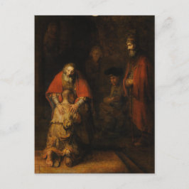 Cartão Postal Regresso do Filho Prodígio por Rembrandt van Rijn