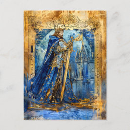 Cartão Postal Rei Arthur Celtic Rei Legendário de Camelot