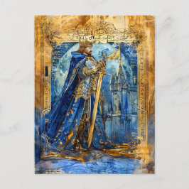Cartão Postal Rei Artur Rei lendário celta de Camelot