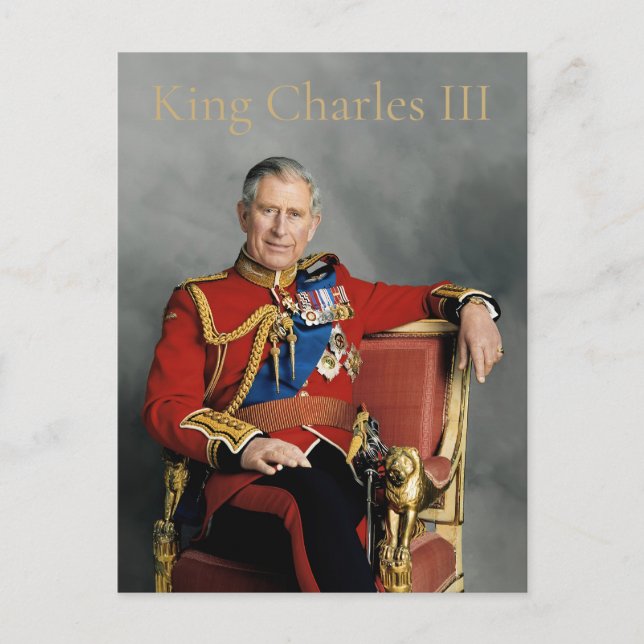 Cartão Postal Rei Charles III (Frente)