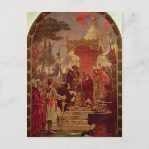Cartão Postal Rei John Concedendo a Magna Carta em 1215, 1900