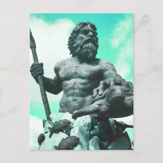 Cartão Postal rei netuno mitologia romana