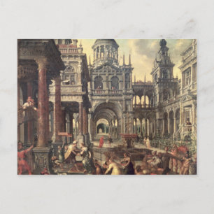 Cartão Postal Rei Salomão e Rainha de Sheba