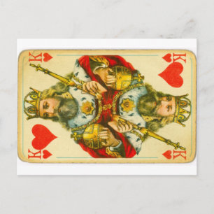Cartão Postal Rei Vitoriano de Copas