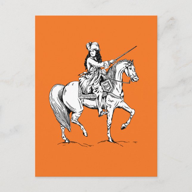 Cartão Postal Rei William de Orange (Frente)