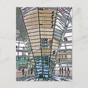 Cartão Postal Reichstag / Bundestag, Interior, Berlim(r37pst)