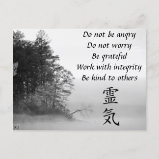 Cartão postal Reiki