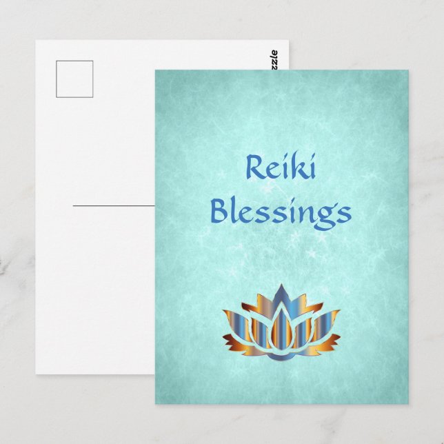 Cartão Postal Reiki Blessings (Frente/Verso)