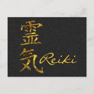 Cartão Postal REIKI / DOURADO, Reiki