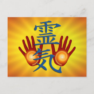 Cartão Postal Reiki Hands