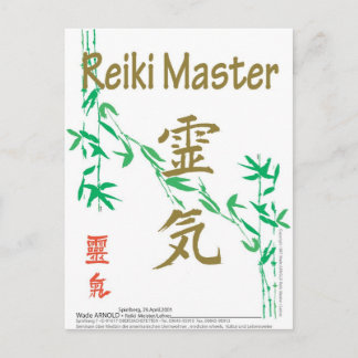 Cartão Postal Reiki Master