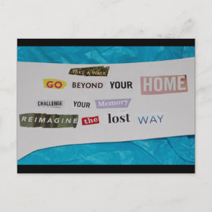 Cartão Postal Reimagine o caminho perdido