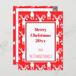 Cartão Postal Reinadores de Pickleball Feliz 🎁 Natal