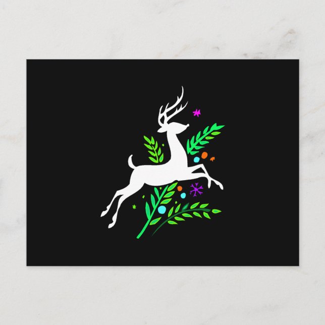 Cartão Postal Reindeer (Frente)