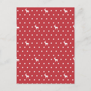 Cartão Postal Reindeer com Cartão-postal de pontos